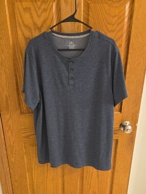 George Men's Short Sleeve Henley Shirt